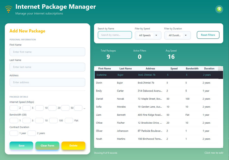 Internet Package Manager - Screenshot 1