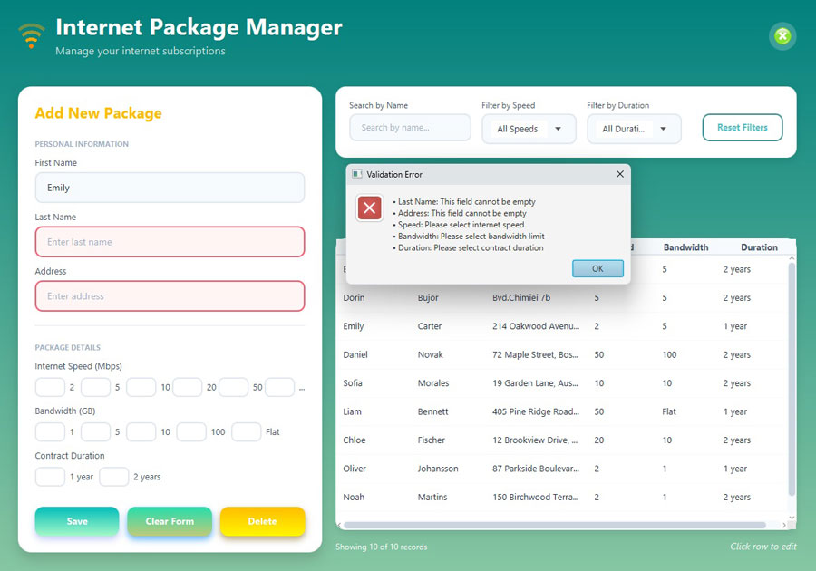 Internet Package Manager - Screenshot 2